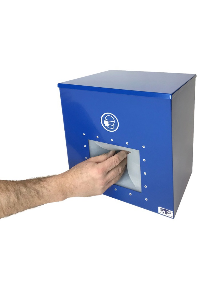 [957423] Dispensador de acero para mascarillas antipolvo FFP2