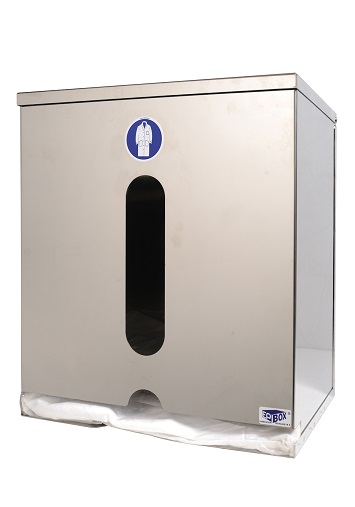 Dispensador inoxidable para batas y monos - S
