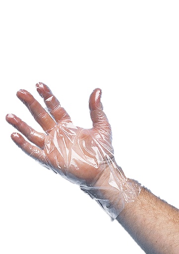 [957601] Guantes PE no estériles caja de 1000- 10x100)